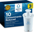 Brita Plus Replacement Water Filter, For Pitchers and Dispensers, 3 Pack