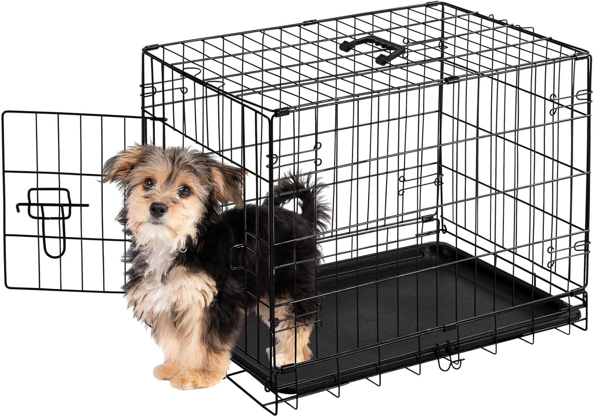 Sweetcrispy 36 Inch Dog Crate, Medium Dog Cage, Foldable Puppy Pet Kennel