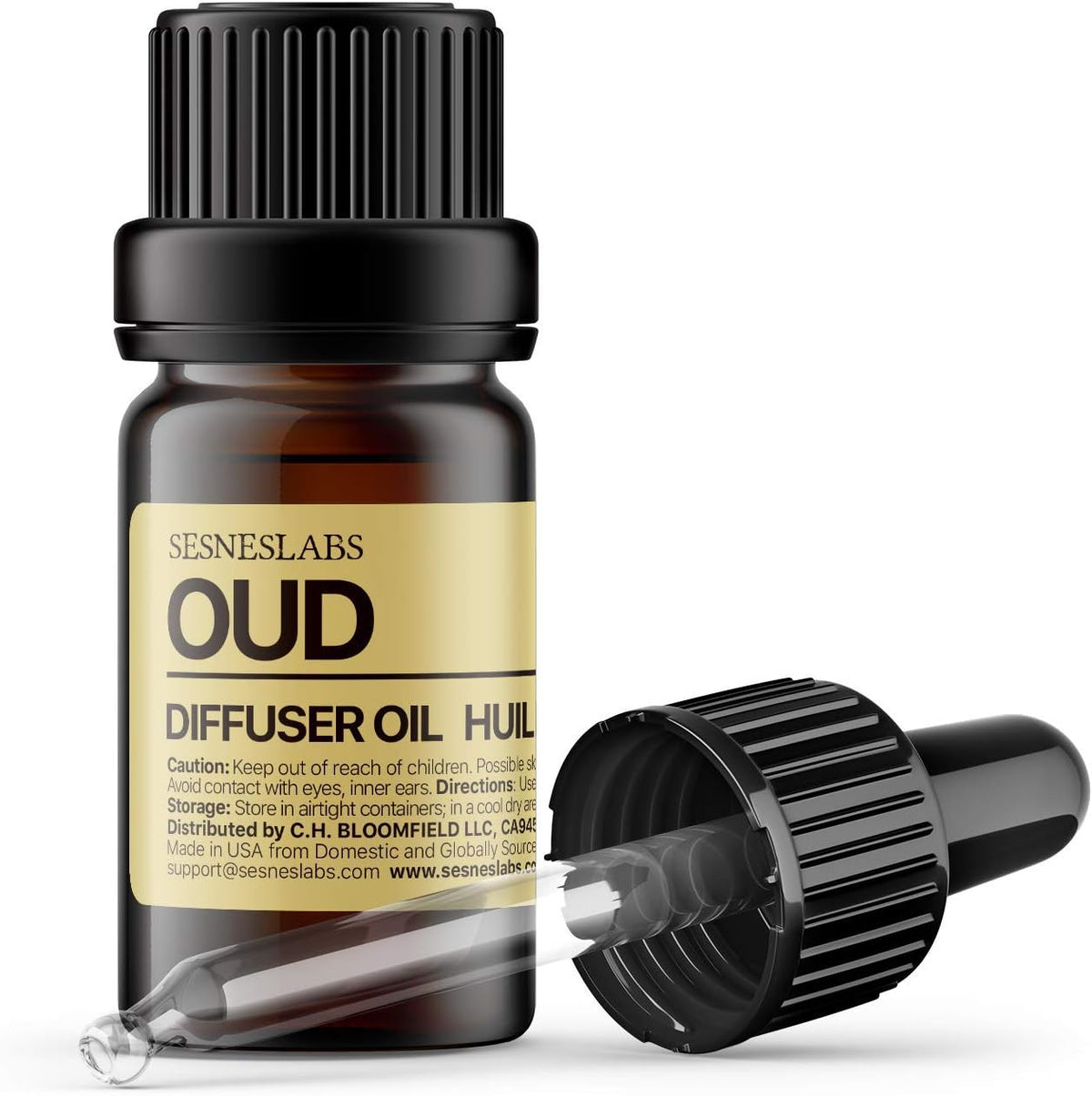 sesneslabs Santal Diffuser Oil, Niche Scent, Amber Coco Vanilla Cedar Sandalwood Musk Essential Oils Blend for Ultrasonic Diffuser Scent Projects(.33 oz/10 ml)
