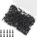 Wood Screws Assortment, 168 PCS #6 Black Flat Head