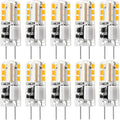 G4 LED Bulb 12V (AC/DC) 2W - Warm White 2700K, Non-dimmable, Bi Pin Base, 10-Pack - Replace 10W-20W Halogen Bulbs for Home and Landscape Lighting