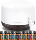 InnoGear 500ml Aromatherapy Diffuser for Home 10 Essential Oil Set, Yellow