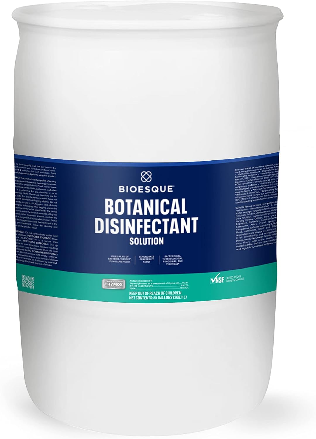 Bioesque Botanical Disinfectant Solution, Heavy Duty Broad-Spectrum Disinfectant, Kills 99.9% of Bacteria, Viruses*, Fungi, & Molds, 32 Fluid Ounce (Pack of 1)