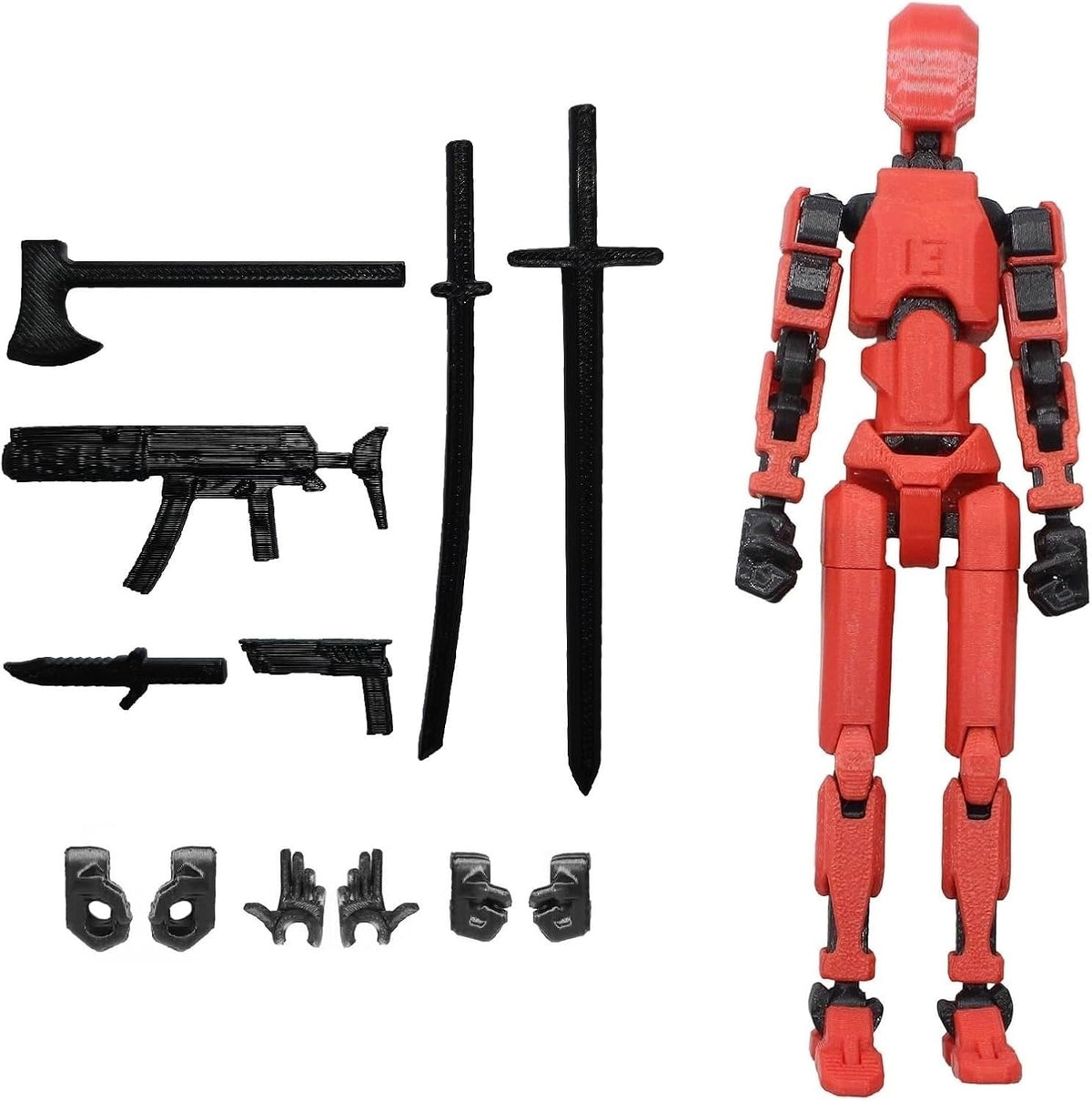 FoxVilla Titan 13 3D Printed Action Figure, Assembled Dummy 13 (Golden)