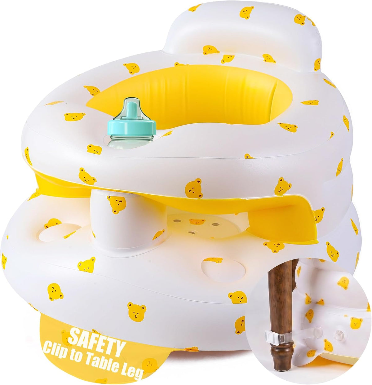 Upgraded Inflatable Baby Seat 3-36 Months, Baby Chair Sit Me Up Floor Seat