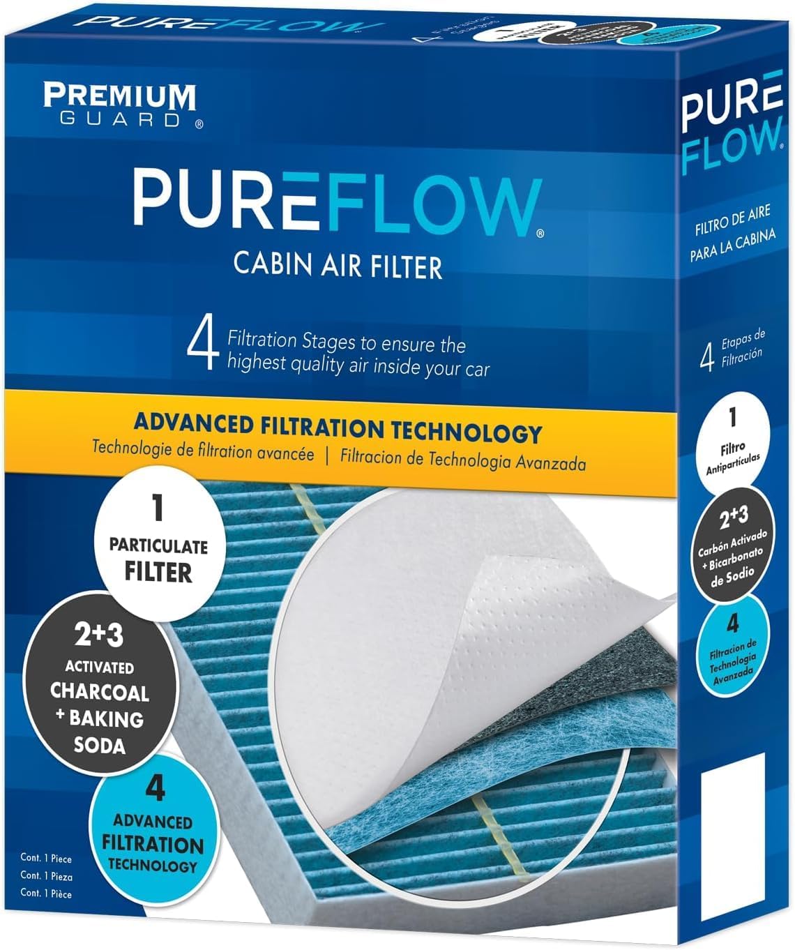 PUREFLOW PC99594X Cabin Air Filter | Fits 2022-2026 Hyundai Tucson 1.6L, 2.5L, Santa Cruz 2.5L, Elantra N 2.0L; 2021-2026 Elantra 1.6L, 2.0L; 2022-2024 Ioniq 5, Kia EV6