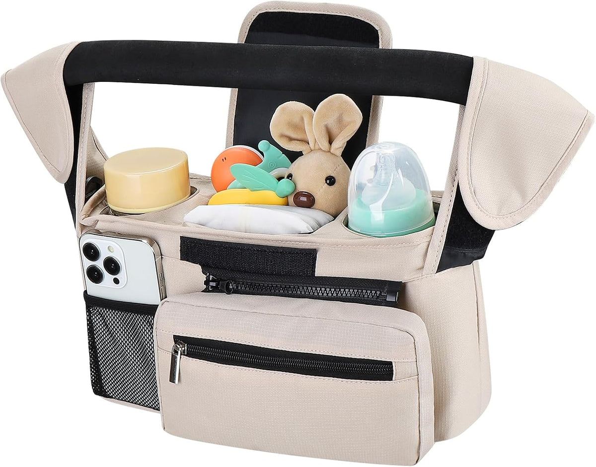 Accmor Universal Stroller Organizer with Insulated Cup Holder