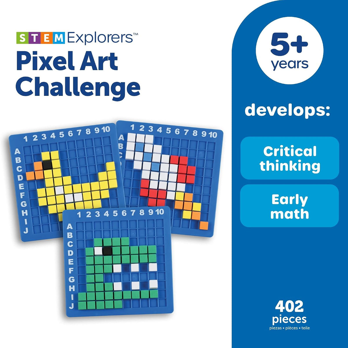 Learning Resources STEM Explorers Pixel Art Challenge