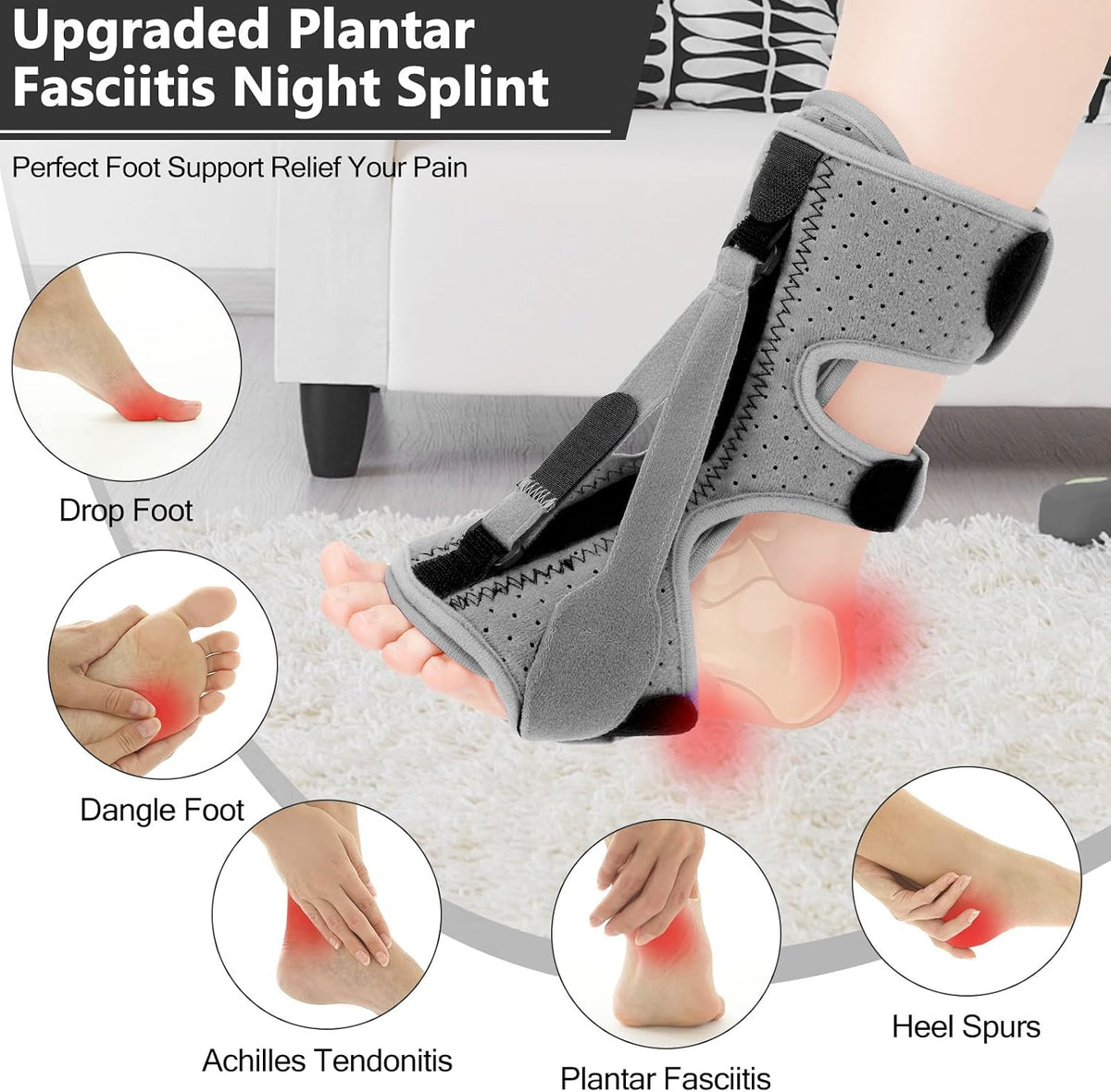 Plantar Fasciitis Night Splint,Plantar Fasciitis Relief,Women & Men