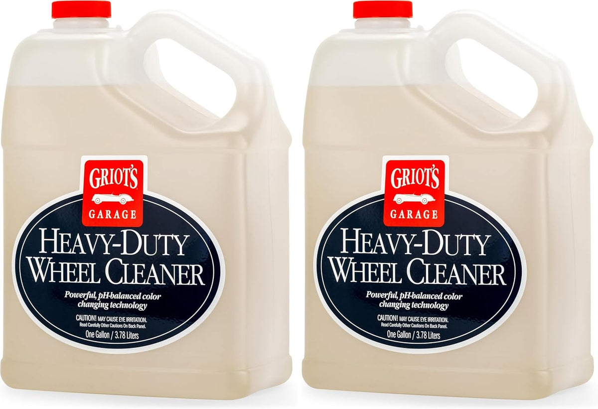 Griot's Garage Heavy-Duty Wheel Cleaner for All Wheel Finishes, Breaks Down and Removes Stubborn Brake Dust and Grime, PH Balanced, Non-Acidic, 11026, 35oz