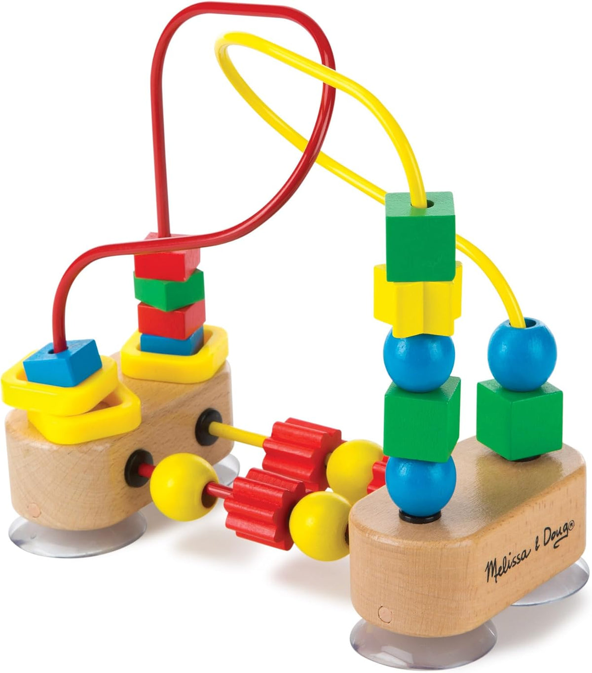 Melissa & Doug Abacus Classic Wooden Toy with 100 Beads - Preschool Learning Activities and Math Games for Kids, Homeschool Essentials for Ages 3+