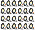 Amico 24 Pack 5/6 inch LED Recessed Lighting, Retrofit Can Lights, White