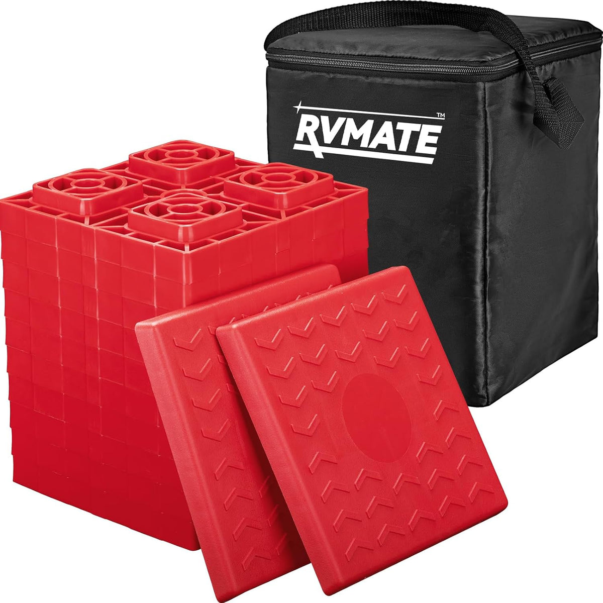 RVMATE 12 Pack RV Leveling Blocks, Camper Trailer Leveling Blocks