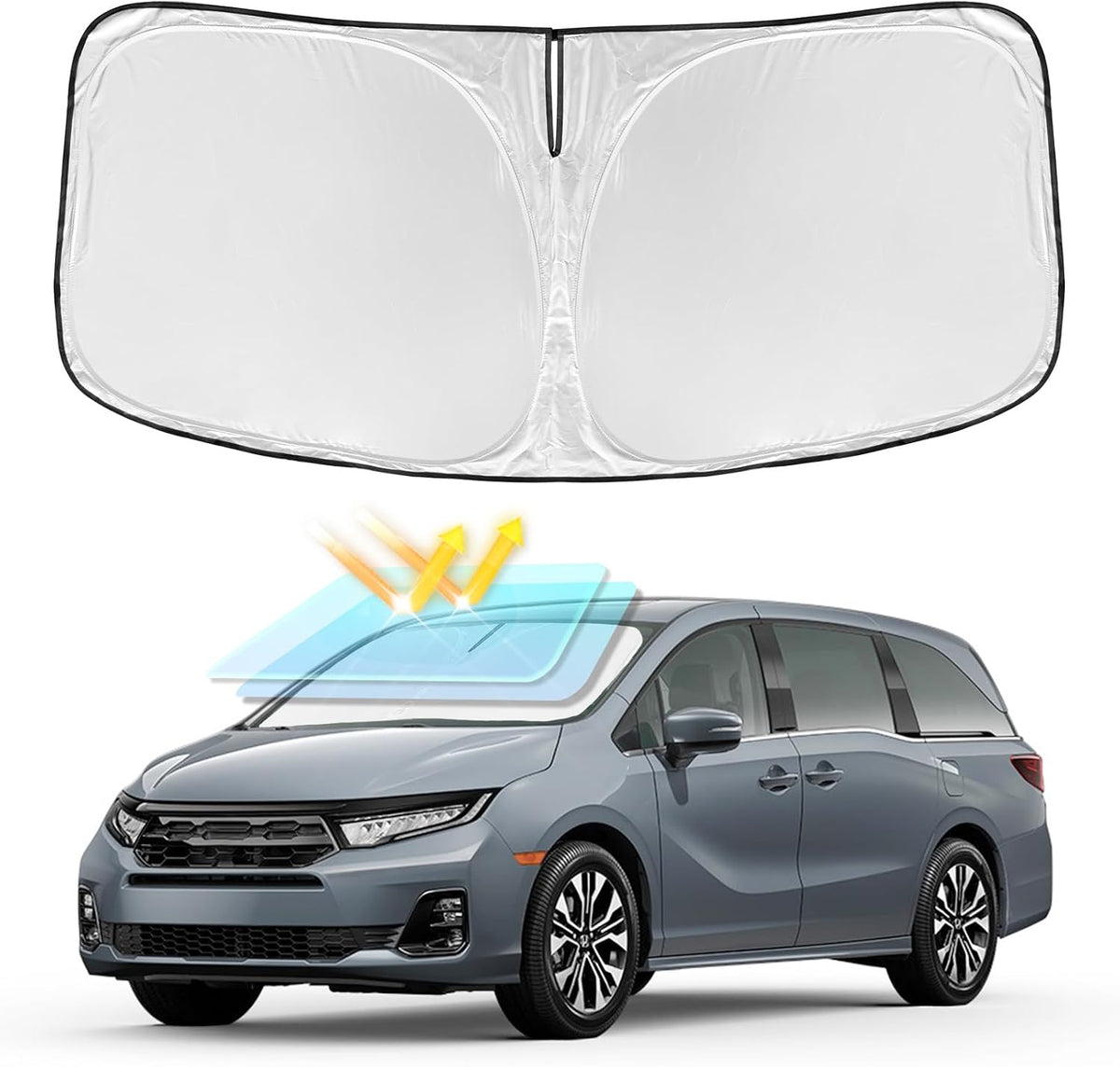 for Toyota Tacoma 2016-2024 2025 2026 Sun Shade Sunshade Windshield Cover