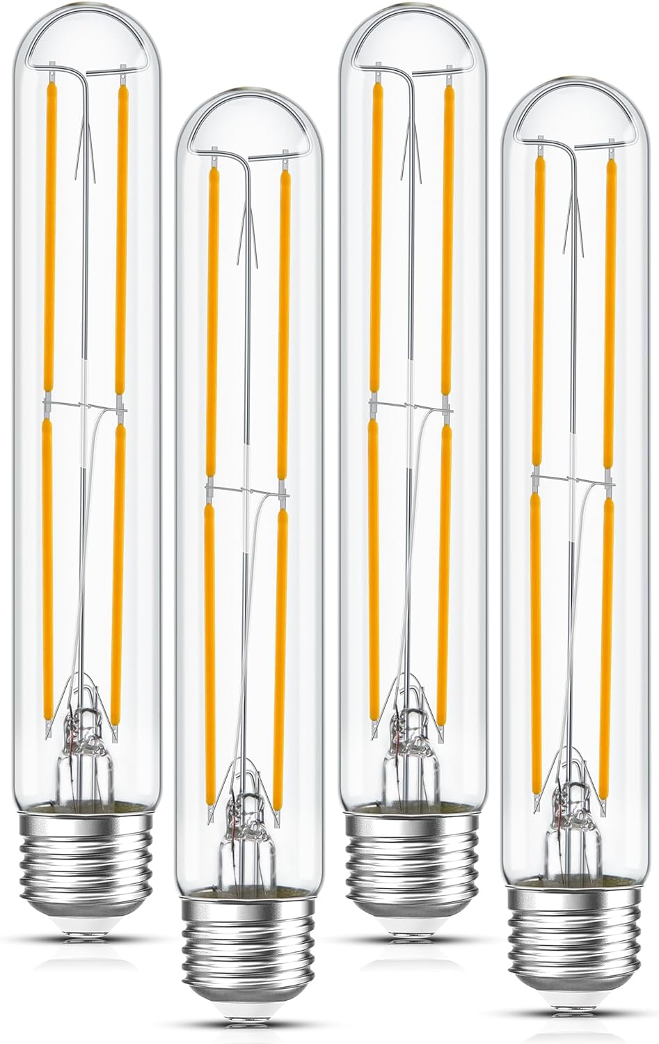 Tubular Light Bulb 7.3 Inch Dimmable T10 LED Bulb E26 6W 60 Watts