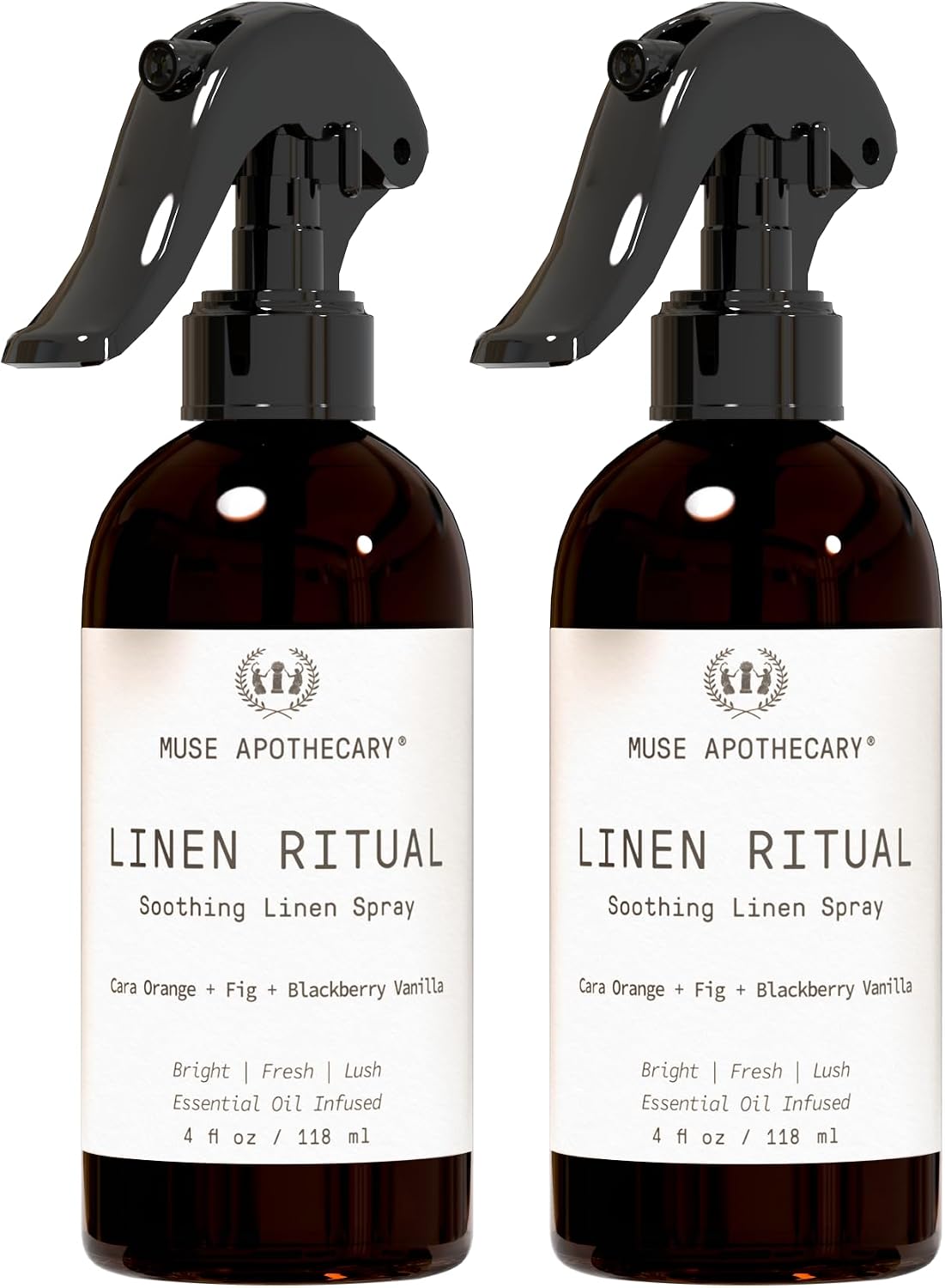 Muse Apothecary Linen Ritual - Aromatic, Soothing, and Relaxing Linen Spray for Bedding, Laundry and Fabric Spray Freshener - Infused with Aromatherapy Essential Oils - Lavender Serenity