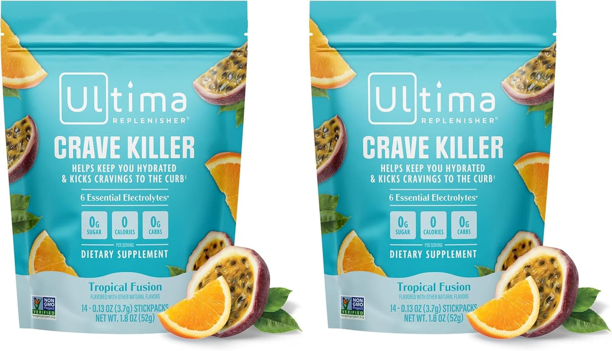 Ultima Replenisher Crave Killer Supplement, Tropical Fusion, 14 Stickpacks