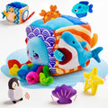 SAIMAND Baby Toys 6-12 Months,16PCS Montessori Plush Sensory Play Food Gift