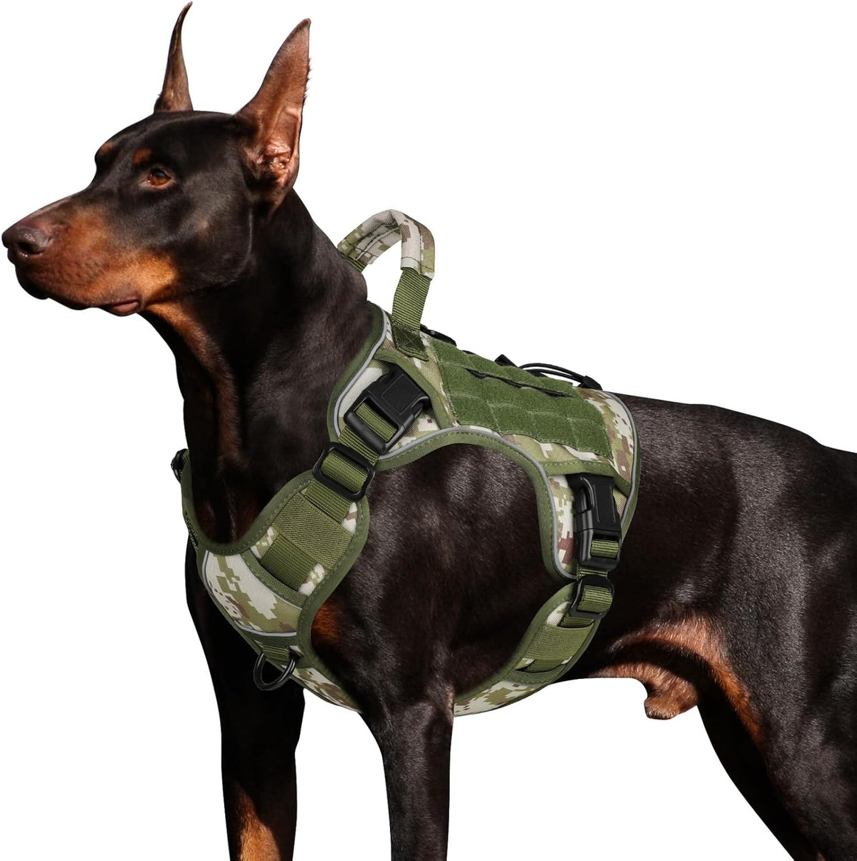 WINGOIN Tactical Dog Harness for Large Dogs,No Pull Heavy Duty Dog Harness