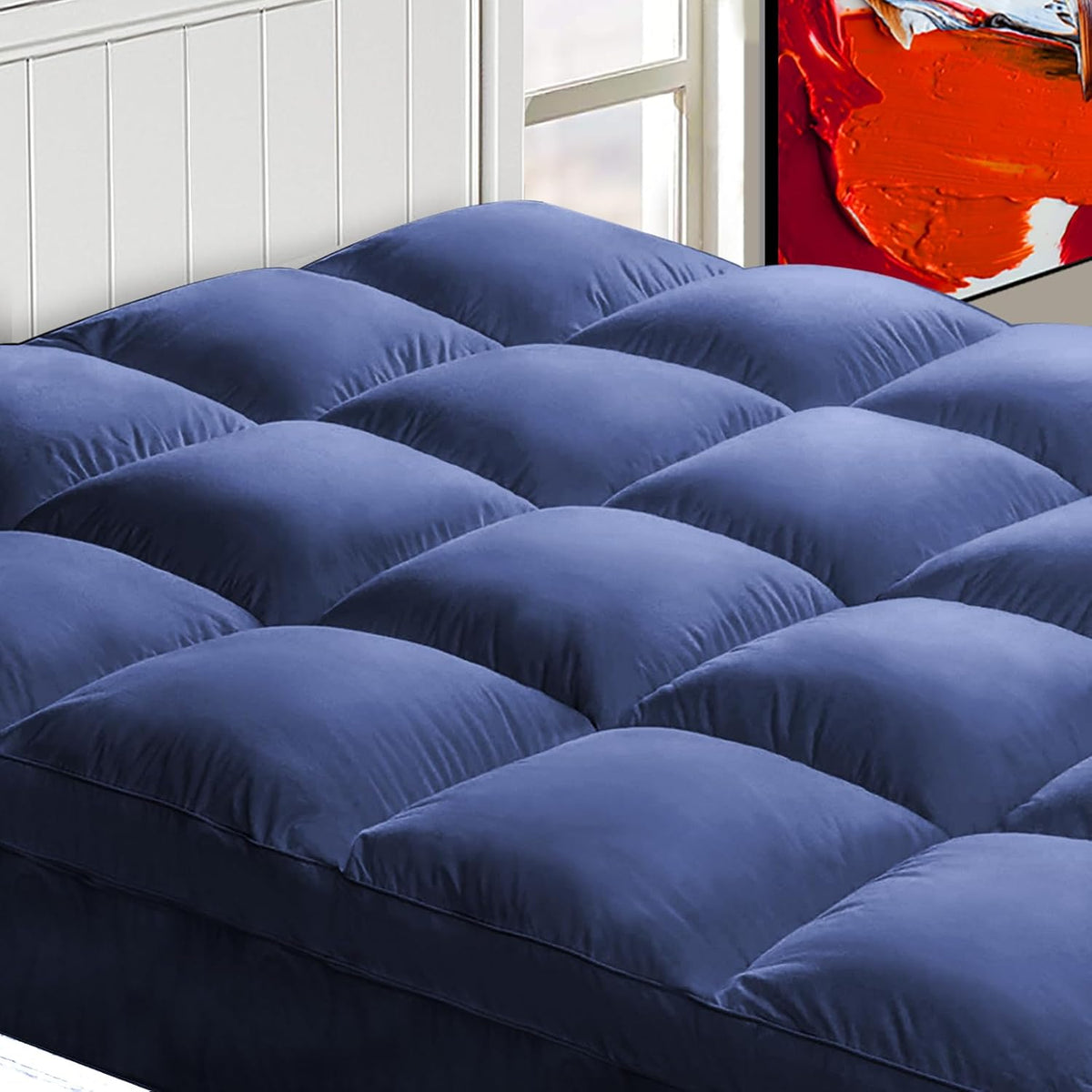 CHOPINMOON Queen Mattress Topper for Back Pain, Thick Mattress Pad Cover