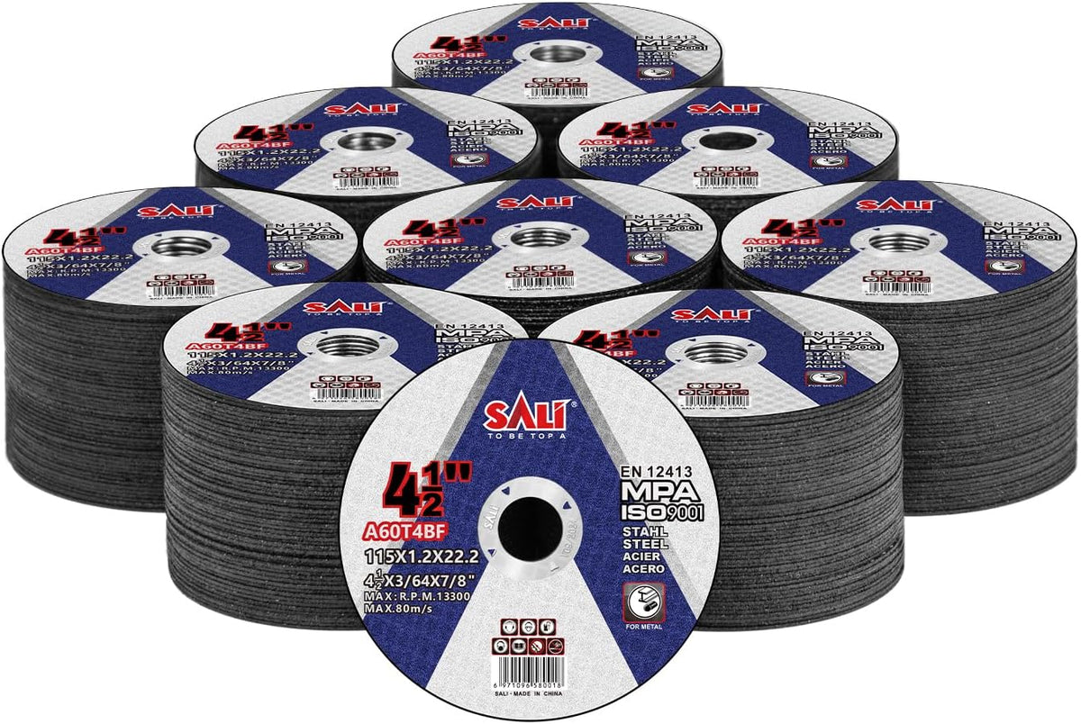 SALI 50 Pack Cut Off Wheel 4 1/2 Inch Cutting Wheels 4-1/2" x 3/64" x 7/8" for Metal & Stainless Steel, Angle Grinder Cutting Wheel,Cutting Discs with Aggressive Cutting