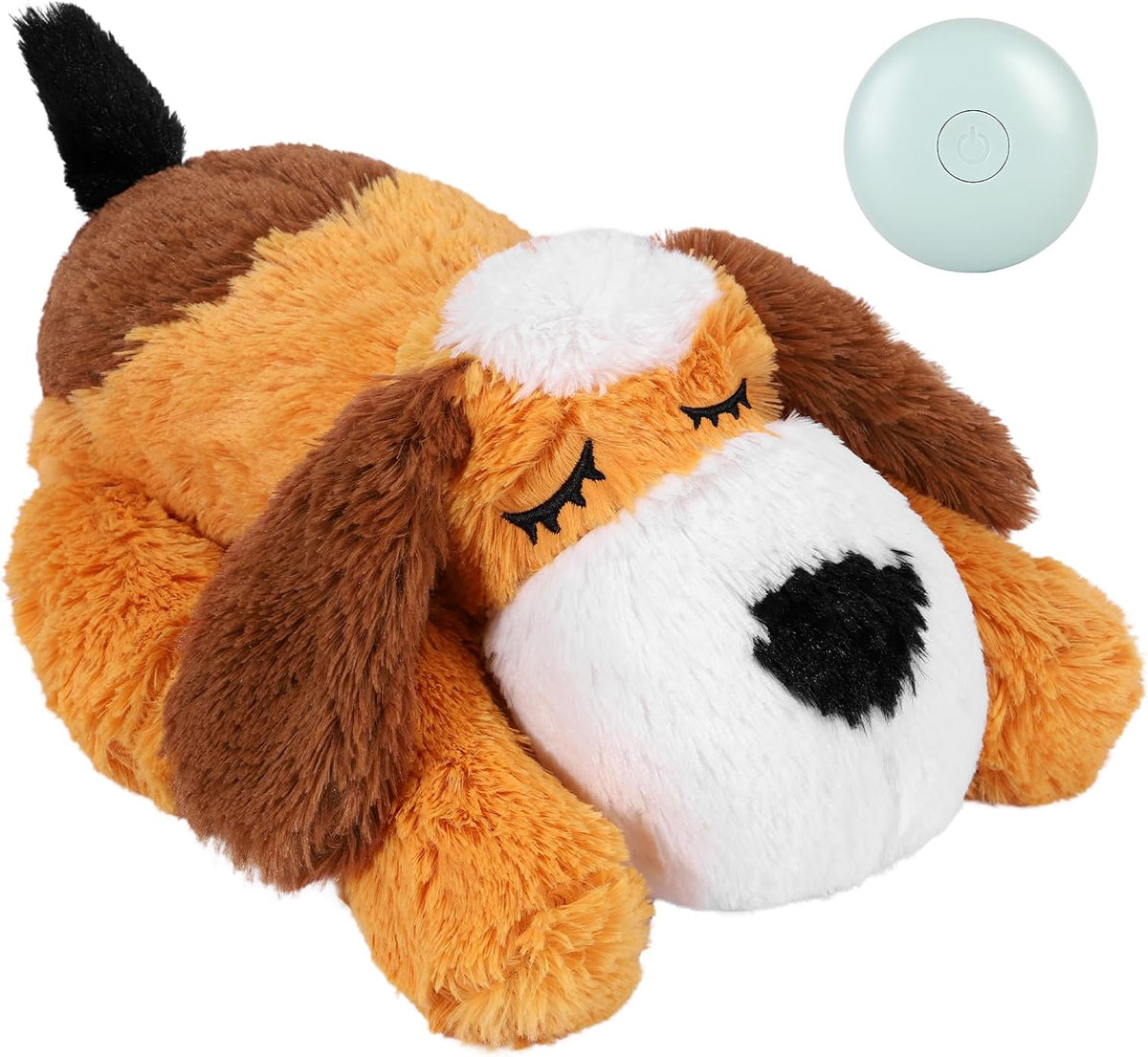 WEOK Heartbeat Puppy Toy, Comfort Cuddler Pillow, Dog Anxiety Relief Calming Aid,Heartbeat Stuffed Toy for Dogs,Puppy Heartbeat Toy Sleep Aid,Dog Heartbeat Toy for Pet