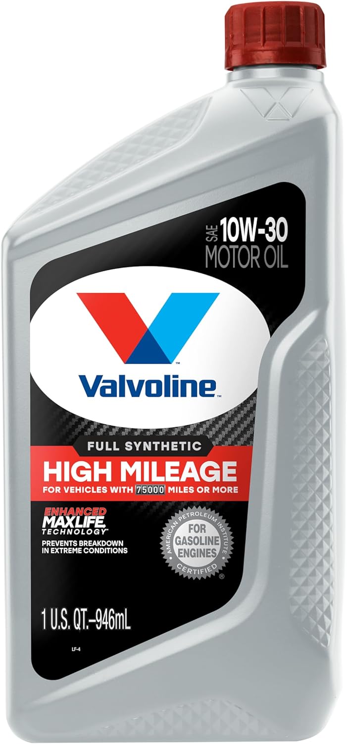 Valvoline High Mileage with MaxLife Technology SAE 10W-40 Synthetic Blend Motor Oil 5 QT