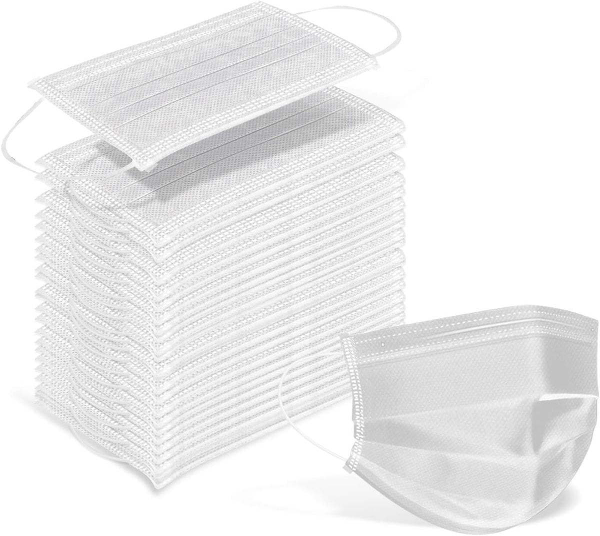 Wecolor 100 Pcs Pink Masks, Disposable Face Mask, 3 Ply Protection Masks