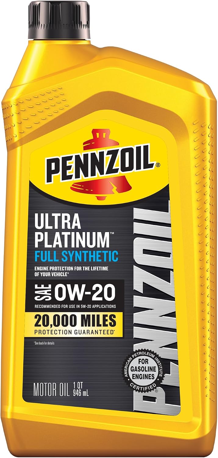 Pennzoil Ultra Platinum Full Synthetic 0W-40 Motor Oil, 1 Quart (6 Pack)