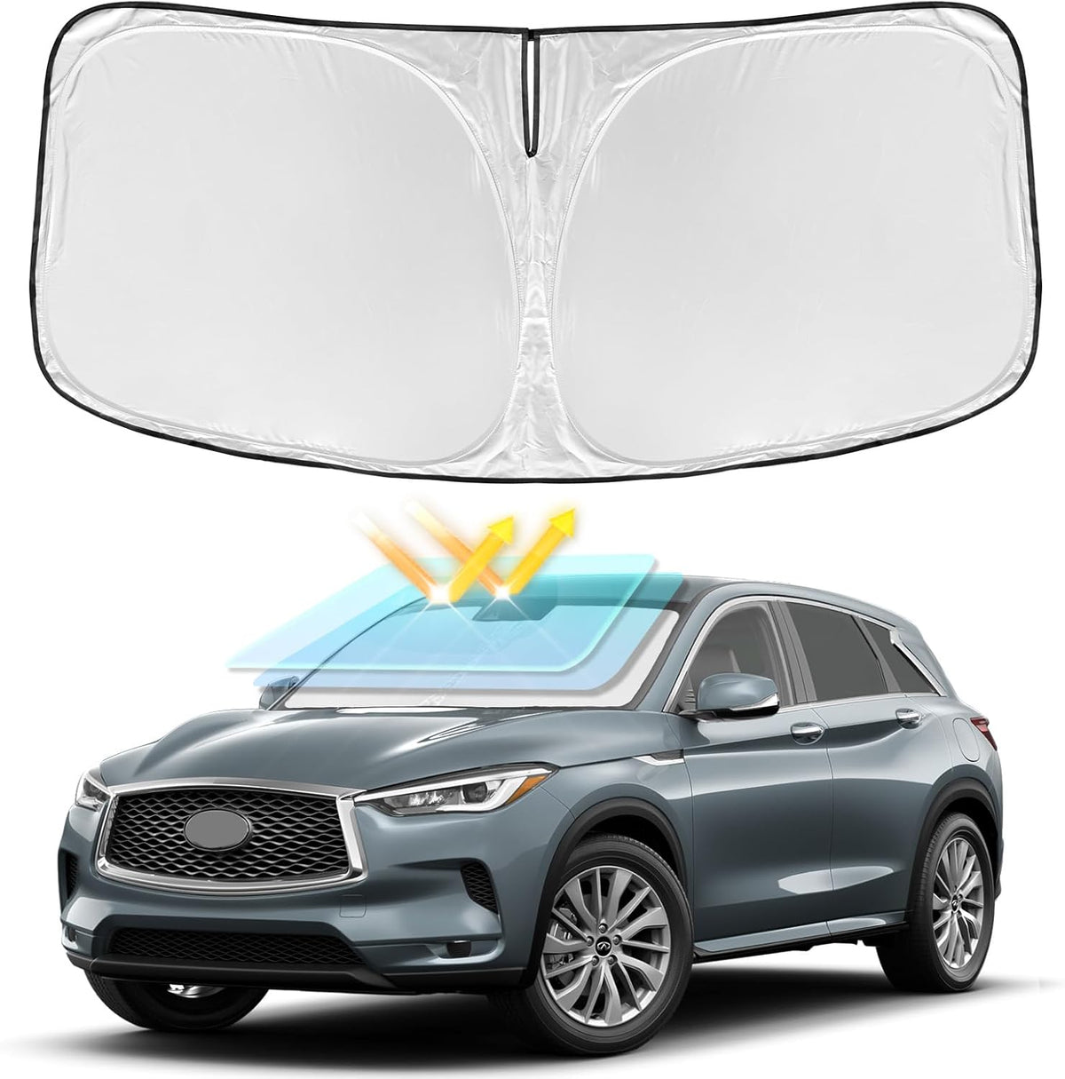 for Toyota Tacoma 2016-2024 2025 2026 Sun Shade Sunshade Windshield Cover