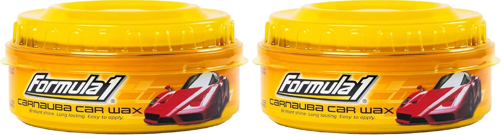 Formula 1 Carnauba Car Wax Paste, High Gloss Shine & Water Beading, 8oz