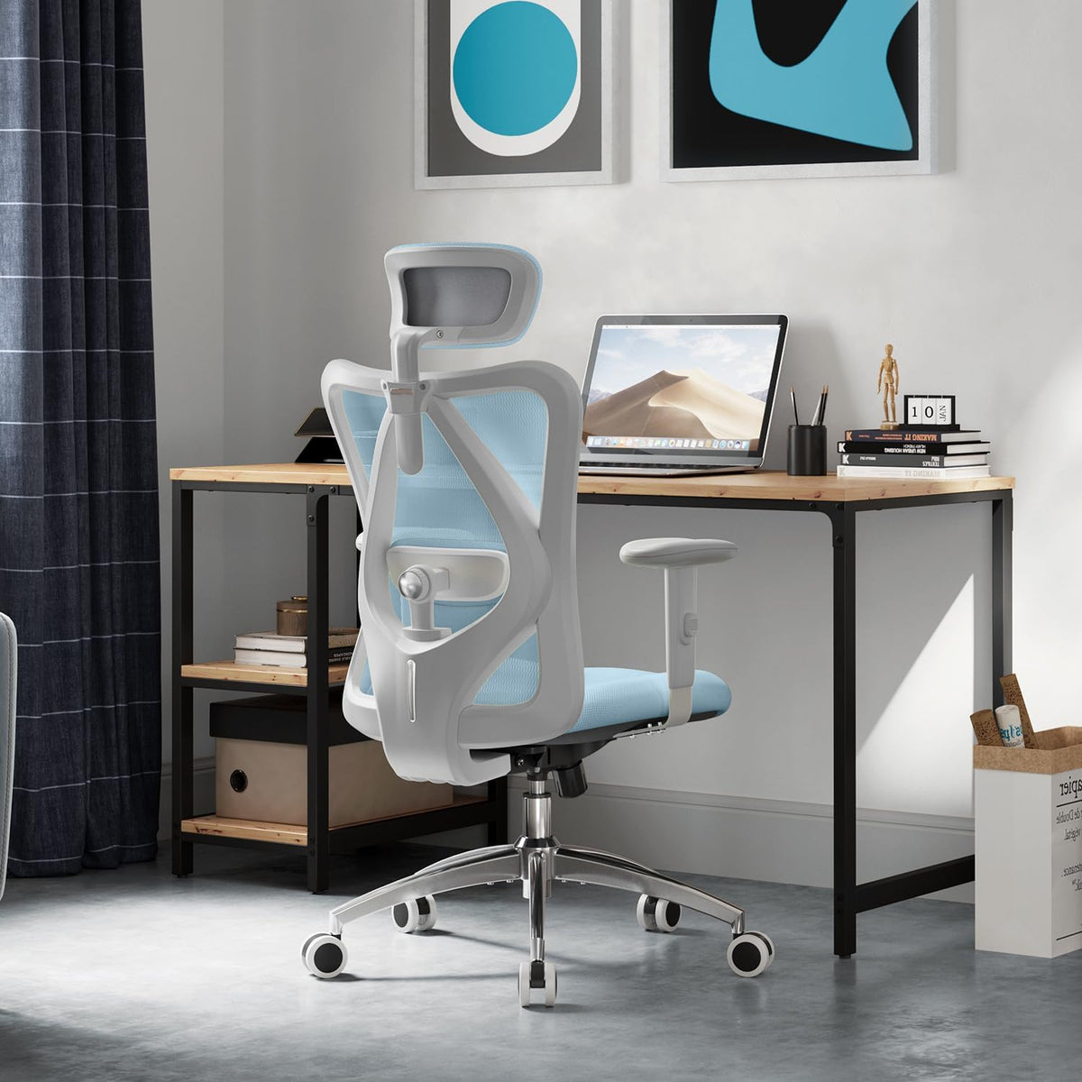 SIHOO M18 Ergonomic Office Chair, Mesh Back Desk Chair with Headrest