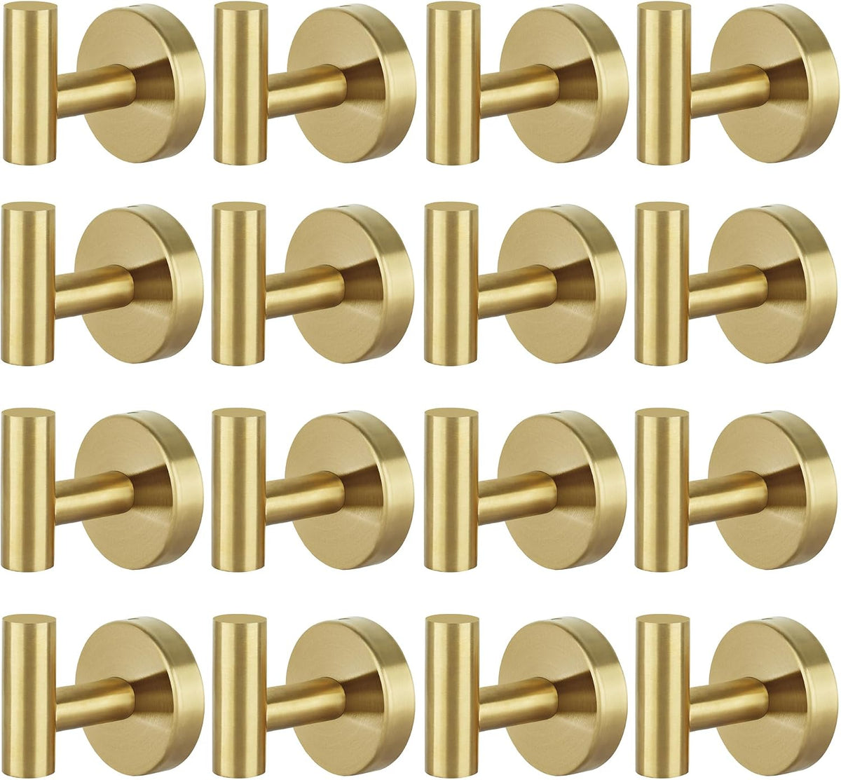 Towel Hooks Bathroom Coat Robe Wall Hook Heavy Duty Door Hanger Towel Robe Clothes Cabinet Closet Sponges Rack for Bathroom Bedroom Kitchen Hotel Pool 4 Packs Black(Drilling Installation)