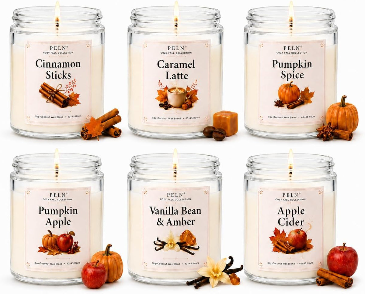 Scented Candles Gift Set for Women, 6-Pack Aromatherapy Candles for Home