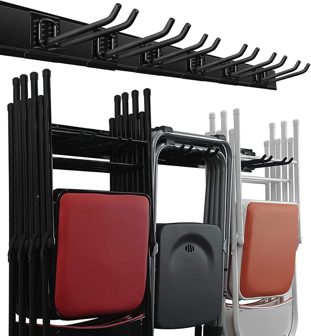 Wallmaster Garage Storage Organization Wall Mount Folding Chair Hangers