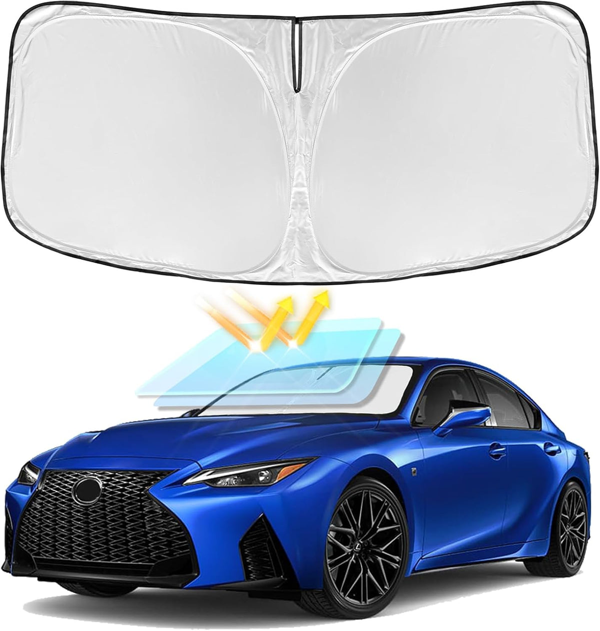 for Toyota Tacoma 2016-2024 2025 2026 Sun Shade Sunshade Windshield Cover