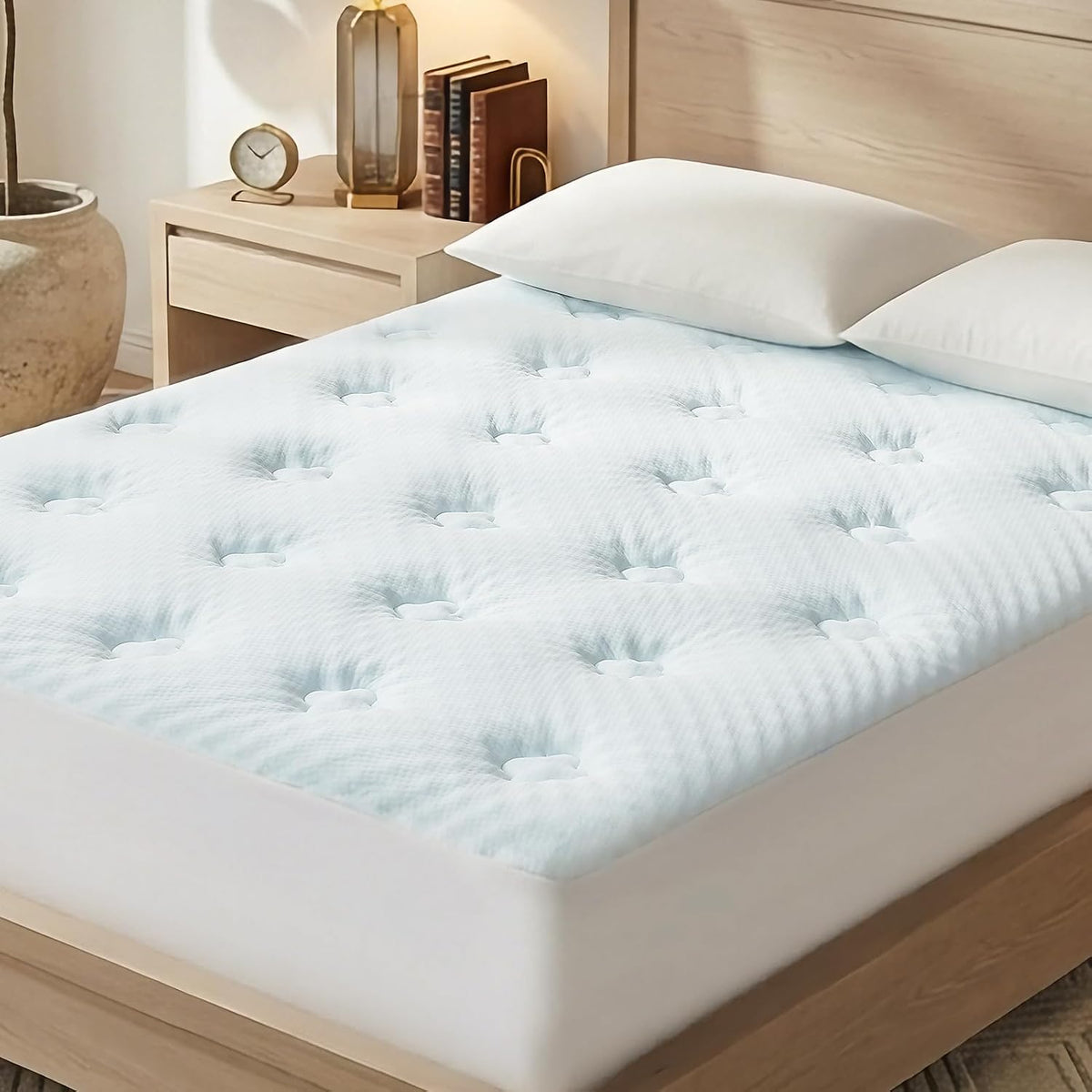 Hansleep Twin XL Mattress Topper College Dorm Memory Foam Soft Mattress Pad