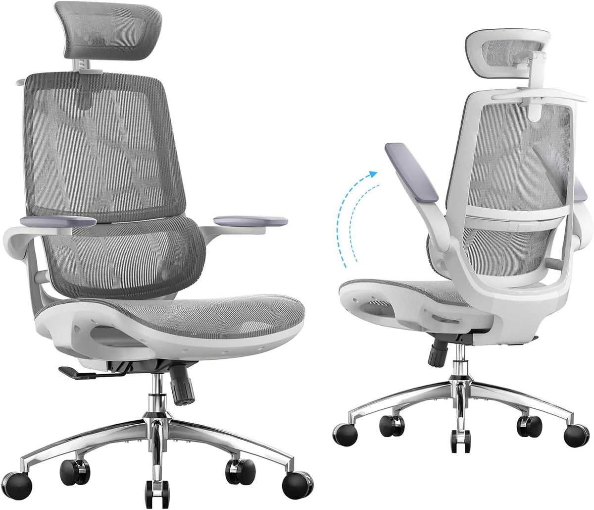 SIHOO M18 Ergonomic Office Chair, Mesh Back Desk Chair with Headrest