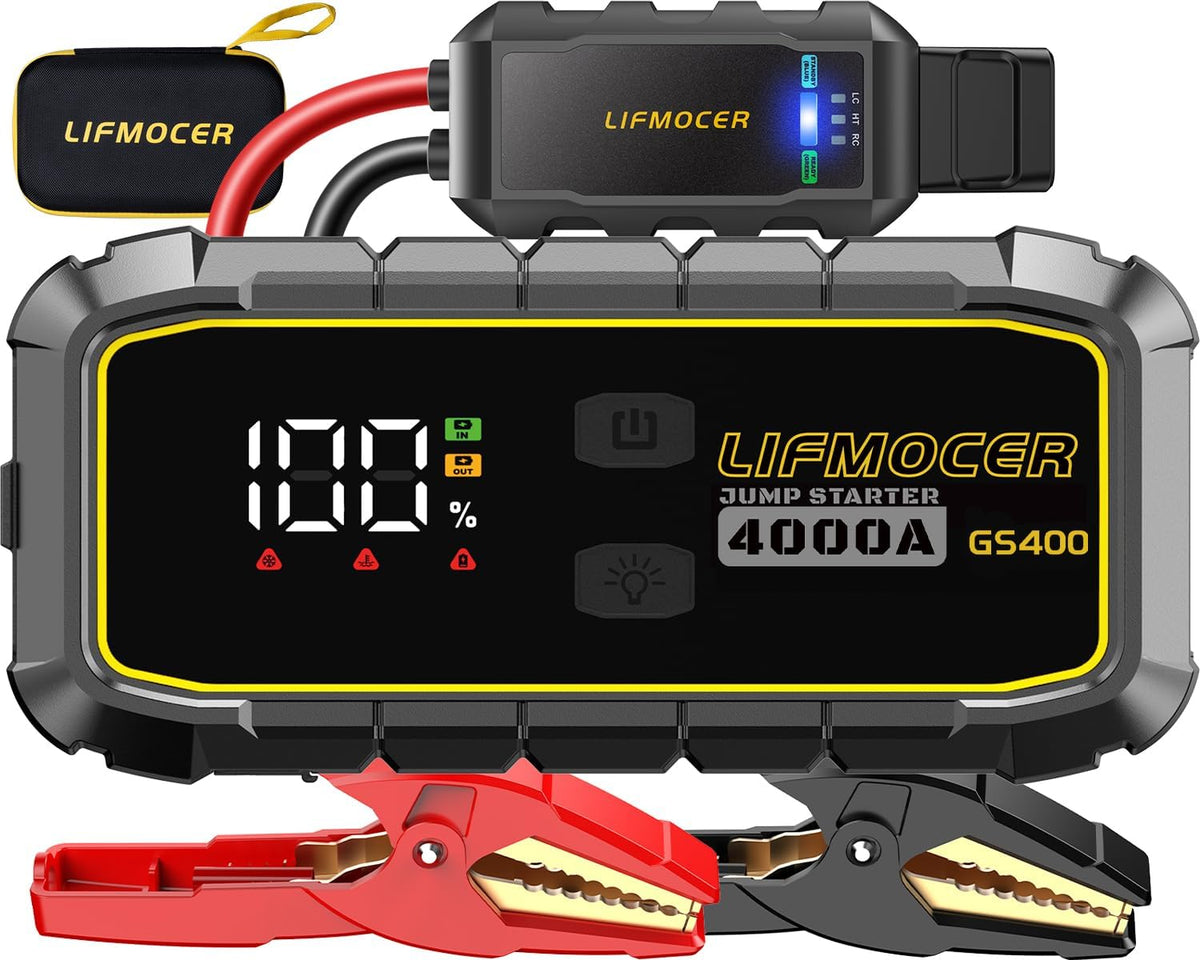 GS300 3000A Car Jump Starter for Up to 10.0L Gas & 8.0L Diesel Engines