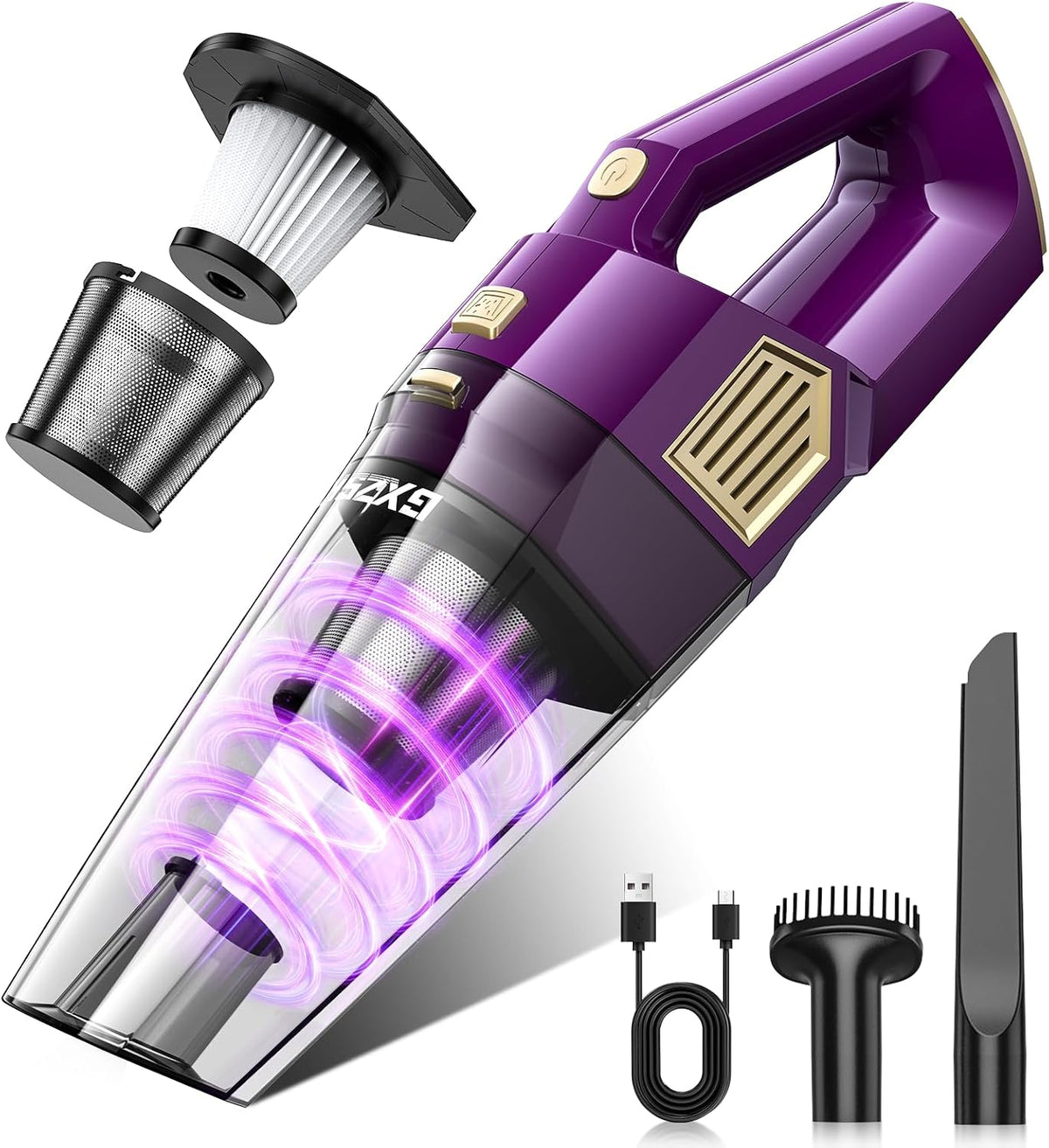 Gxzsk Handheld Vacuum Cordless, Hand Held Car Vacuum Cleaner, Hand Vacuum