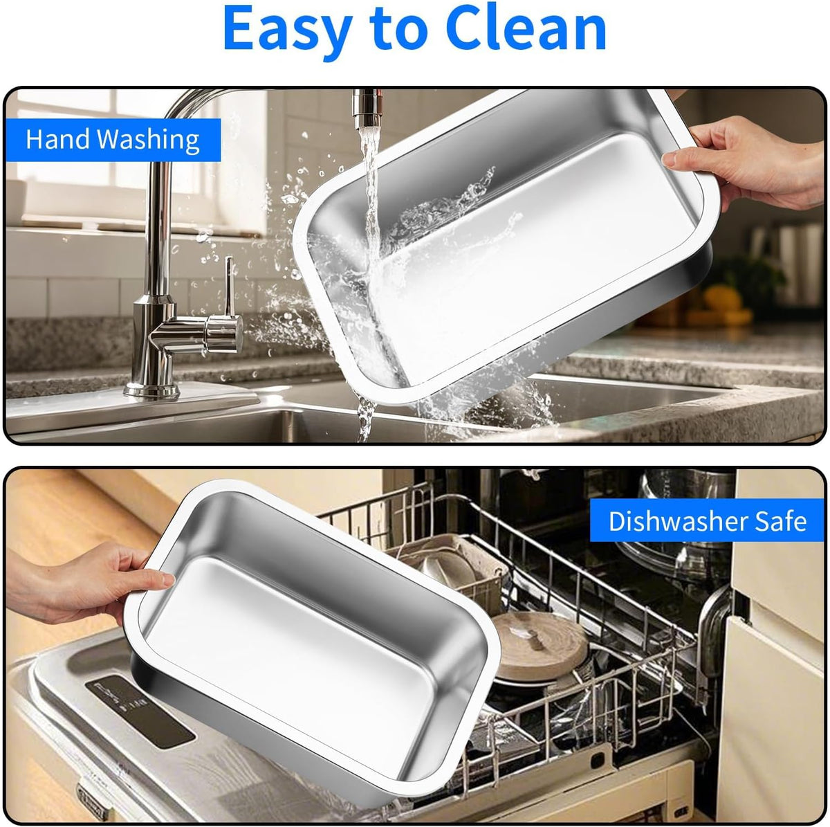 Ohtomber 1.25 Gallons Stainless Steel Dog Bowl, Big Pet Water & Food Bowl | No Spilling, Outdoor Feeder Dish Plate, For Indoor & Outdoor Feeding, Fits Big & Extra Large Dogs, Cats & All Pets