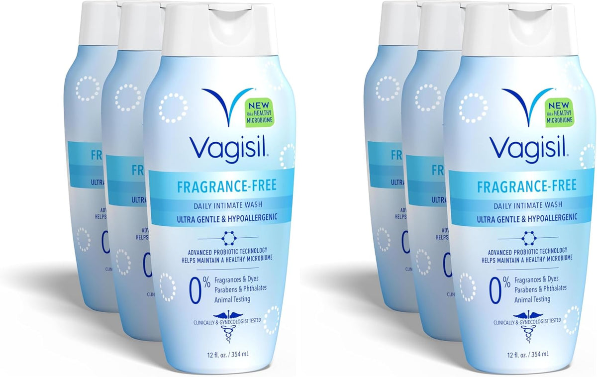 Vagisil Fragrance-Free Feminine Wash, Sensitive Skin, 12 Fl Oz (1 Pack)