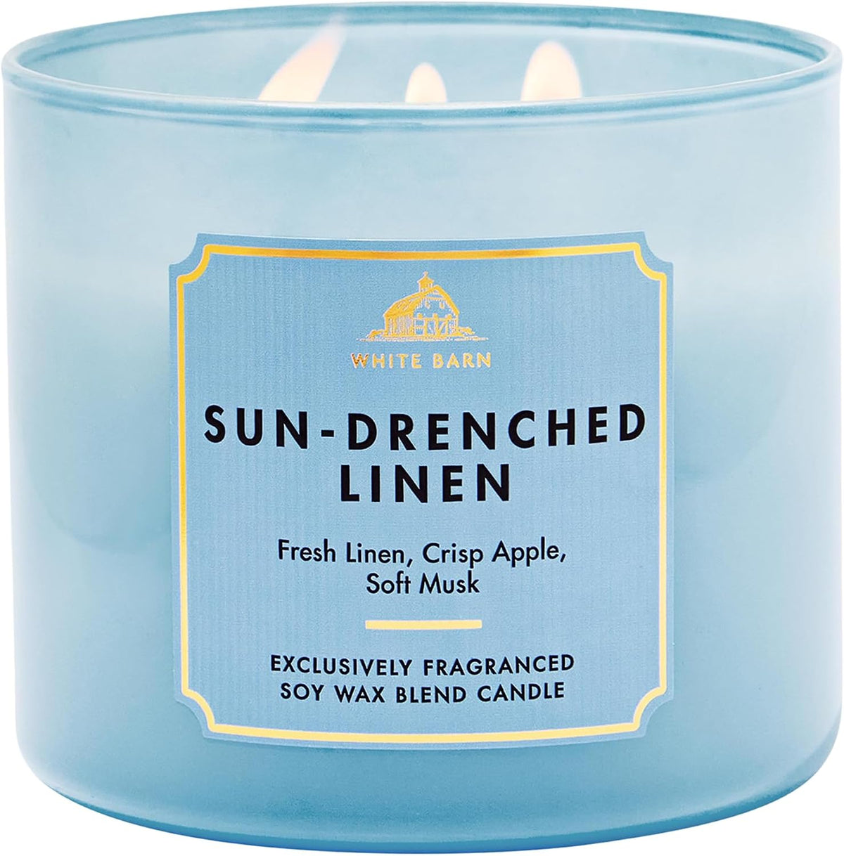 Bath & Body Works Eucalyptus Spearmint 3-Wick Candle - Scented Candle for At-Home Use - Long-Lasting, Room-Filling Fragrance - High Fragrance Oil Concentration - Soy Wax Blend