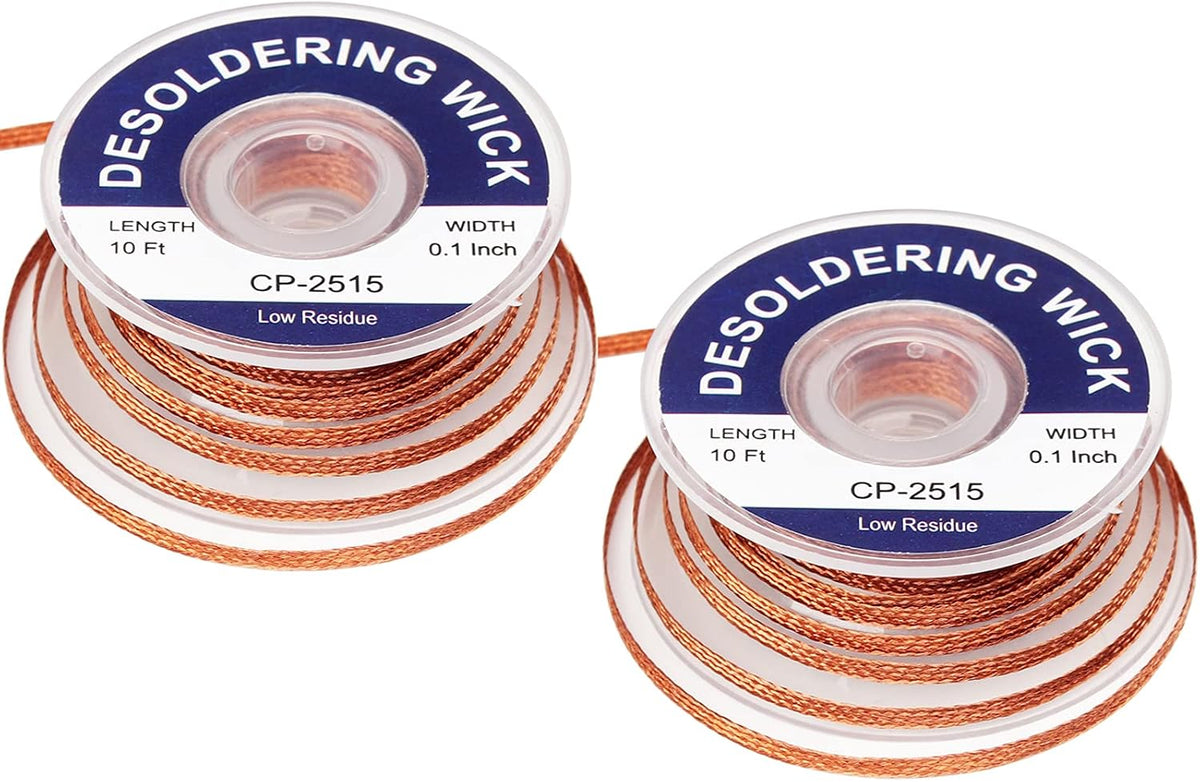 solder wick braid 10ft Length Desoldering Wick Braid Remover Tool Solder Sucker 1 piece No-Clean soldering Wick Wire Roll and Disassemble Electrical Components
