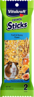 Vitakraft Crunch Sticks Guinea Pig Treat Fruit & Honey Flavor - 2 Sticks
