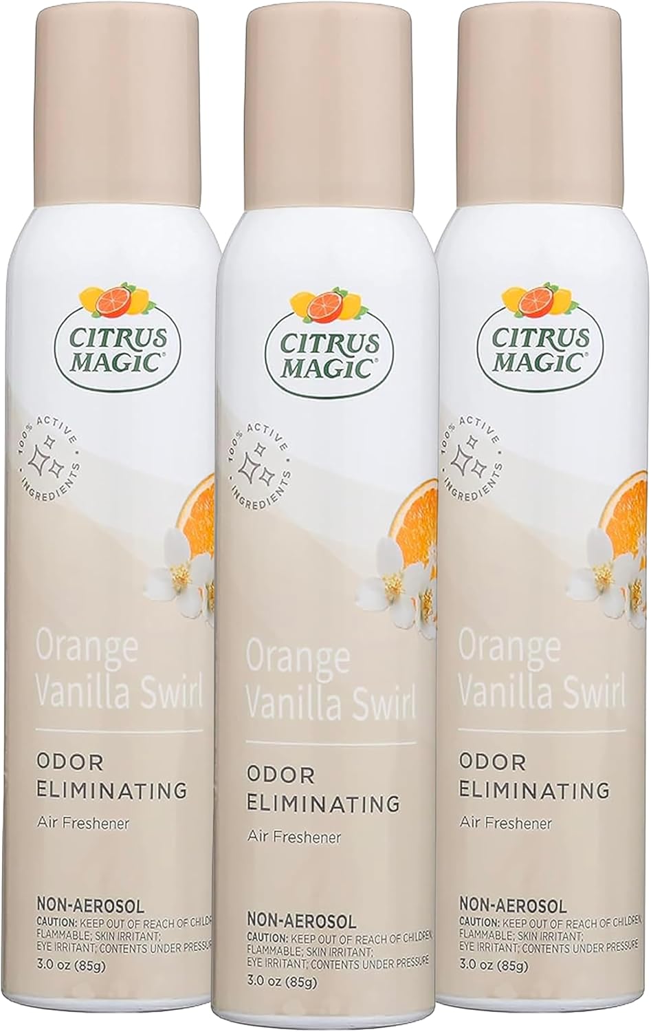 Citrus Magic Air Freshener Spray, Orange Blast, 3 Ounce, Pack of 3