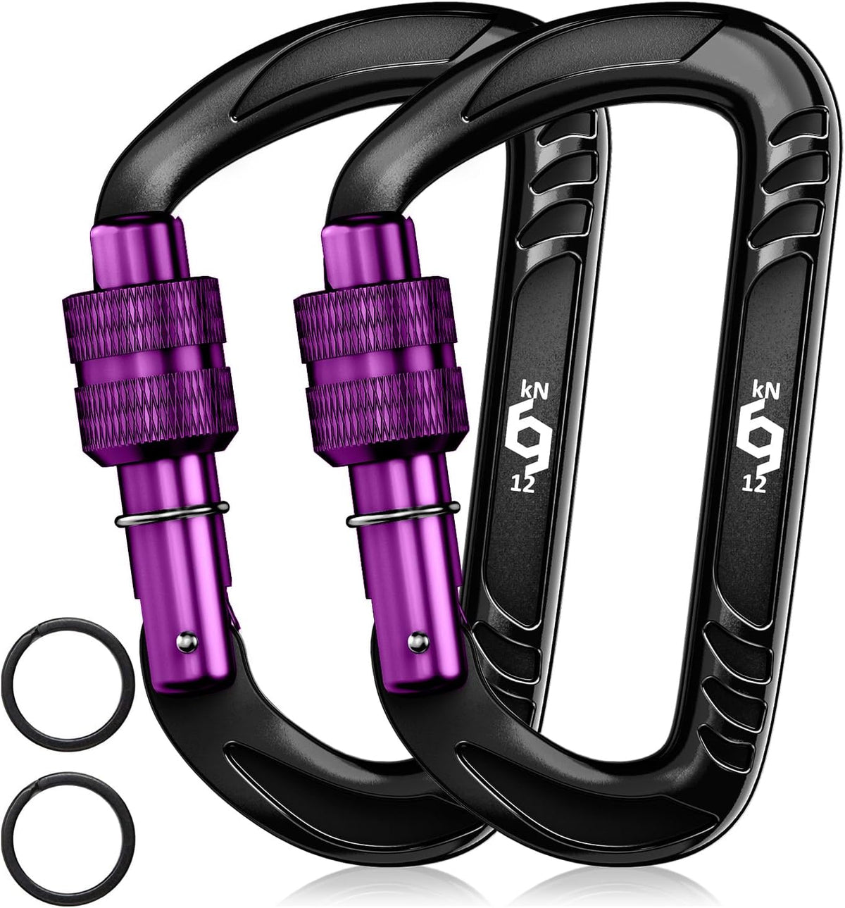 Rhino Produxs 12kN (2697 lbs) Heavy Duty Carabiner Clips