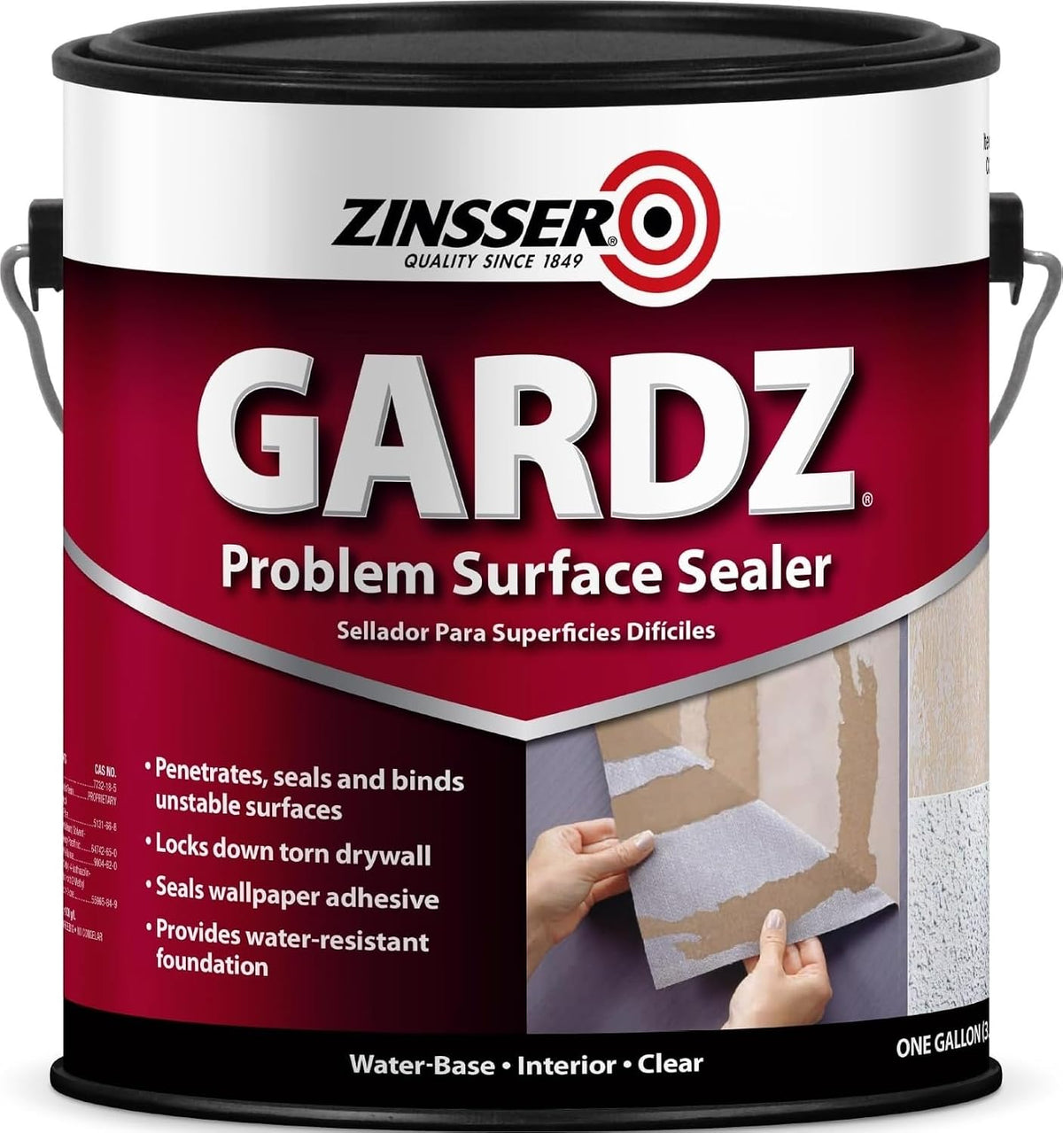 Zinsser Gardz Water-Based Problem Surface Sealer, Clear, Quart