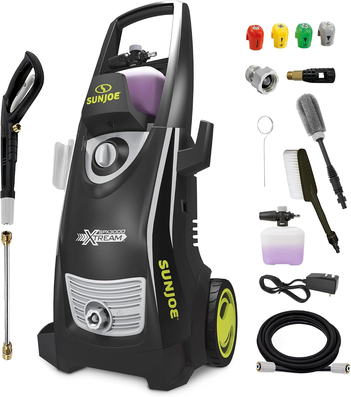 Sun Joe Pressure Washer, Electric Power Washer, 2500 Max PSI, SPX3000