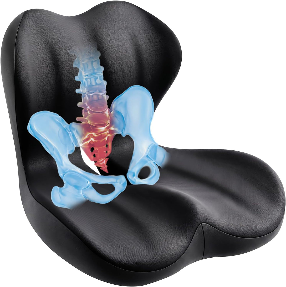 Seat Cushion & Back Support for Tailbone and Lower Back Relief